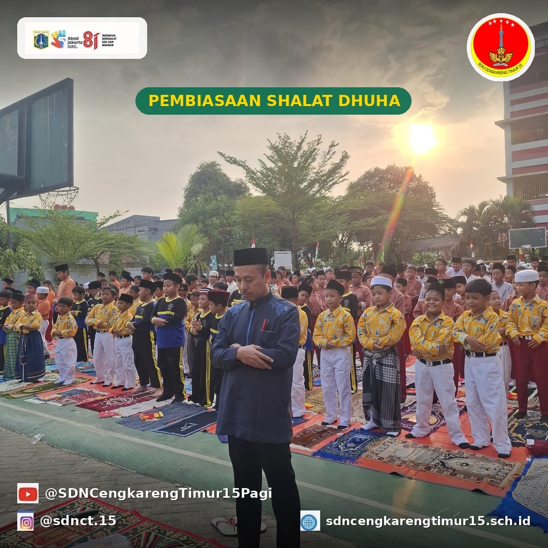 Tumbuhkan Karakter Religius, SDN Cengkareng Timur 15 Pagi Rutin Gelar Shalat Dhuha